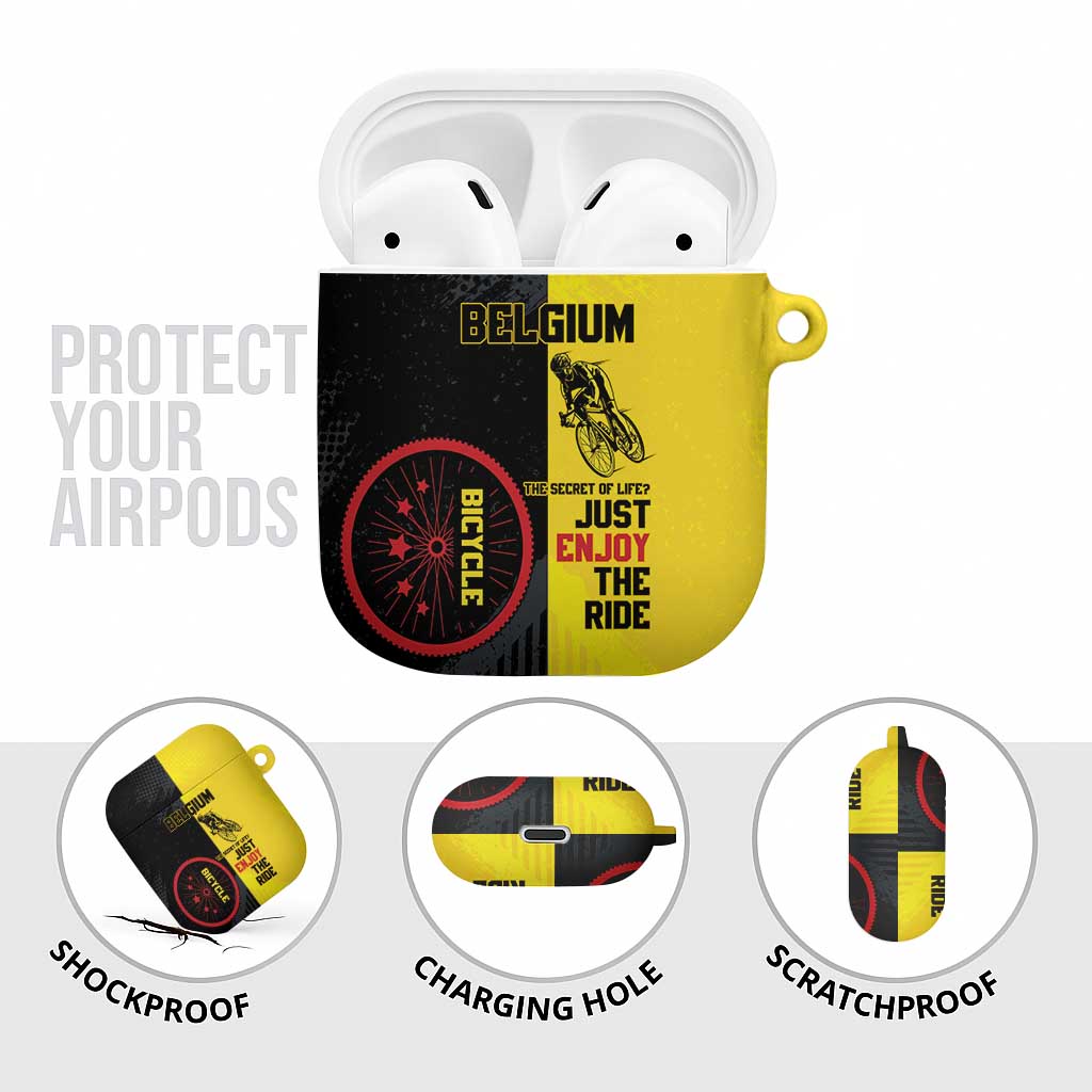 Belgium Cycling AirPods Case Just Enjoy The Ride - Wonder Print Shop