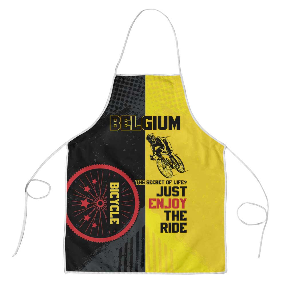 Belgium Cycling Apron Just Enjoy The Ride - Wonder Print Shop