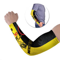 Personalized Belgium Cycling Arm Sleeves Just Enjoy The Ride - Wonder Print Shop