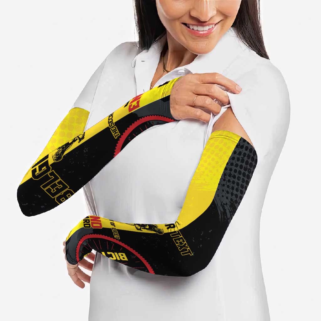 Personalized Belgium Cycling Arm Sleeves Just Enjoy The Ride - Wonder Print Shop