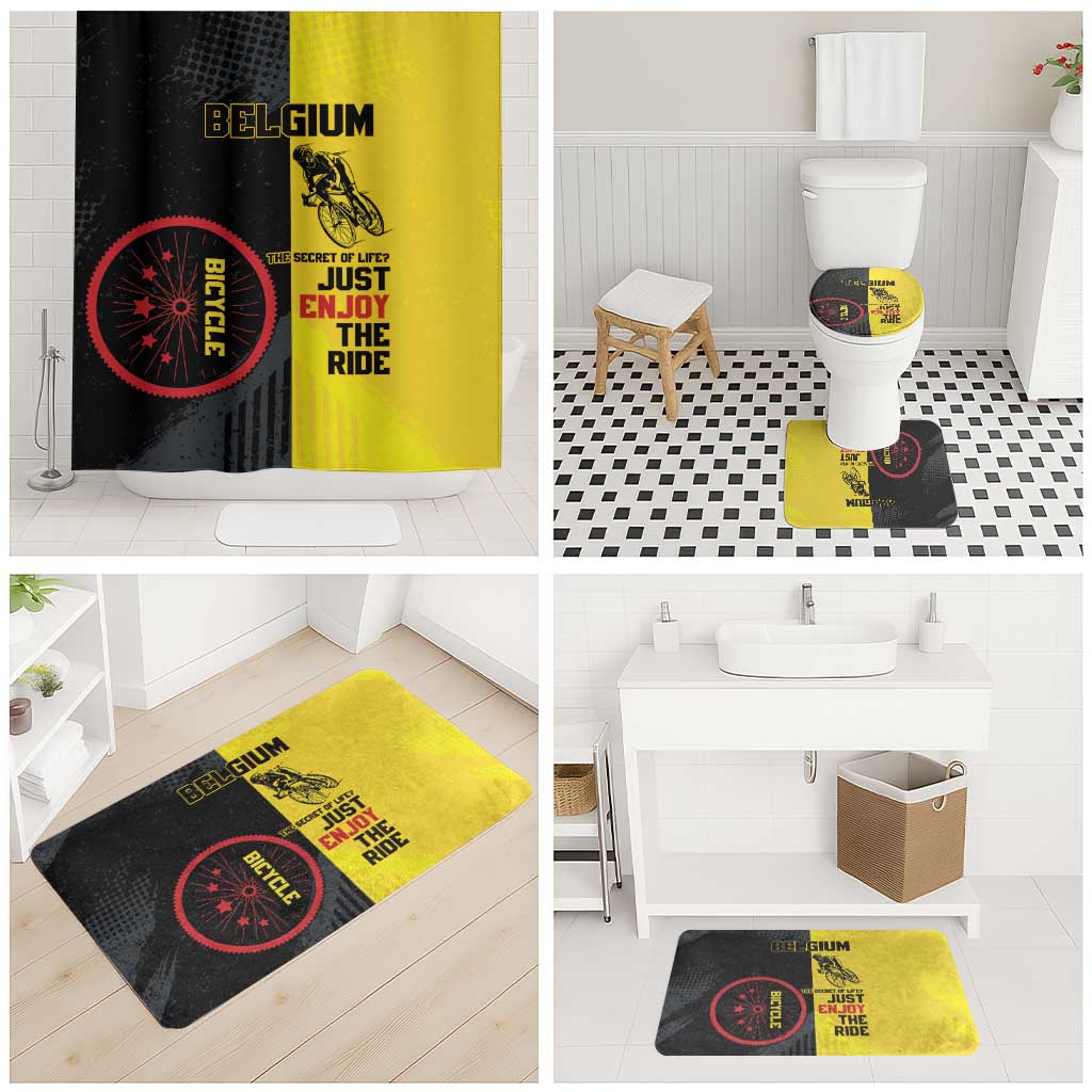 Belgium Cycling Bathroom Set Just Enjoy The Ride - Wonder Print Shop