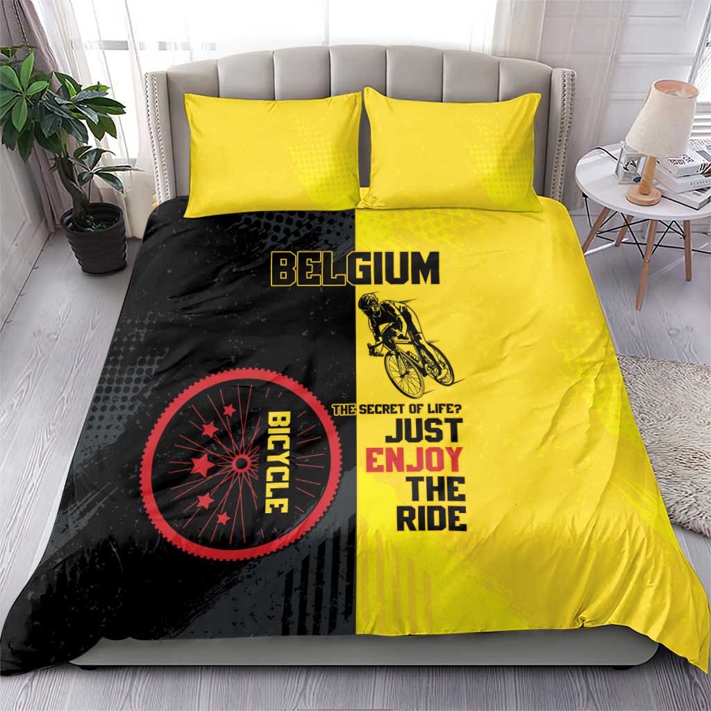 Belgium Cycling Bedding Set Just Enjoy The Ride - Wonder Print Shop