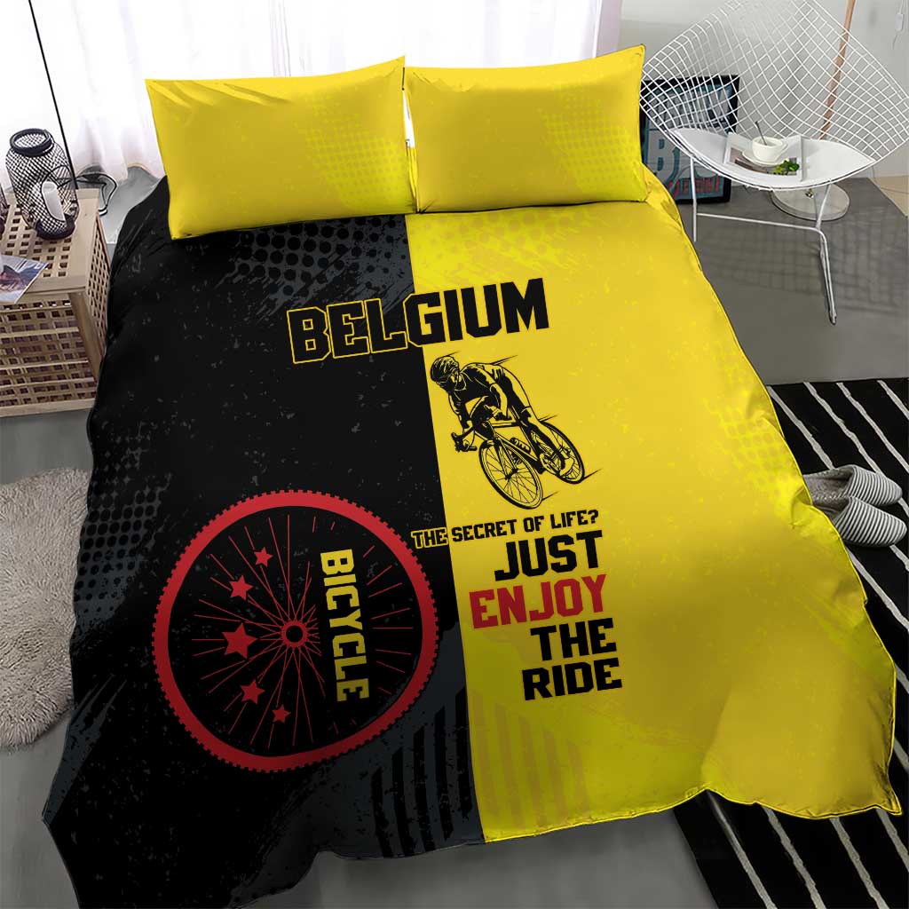 Belgium Cycling Bedding Set Just Enjoy The Ride - Wonder Print Shop