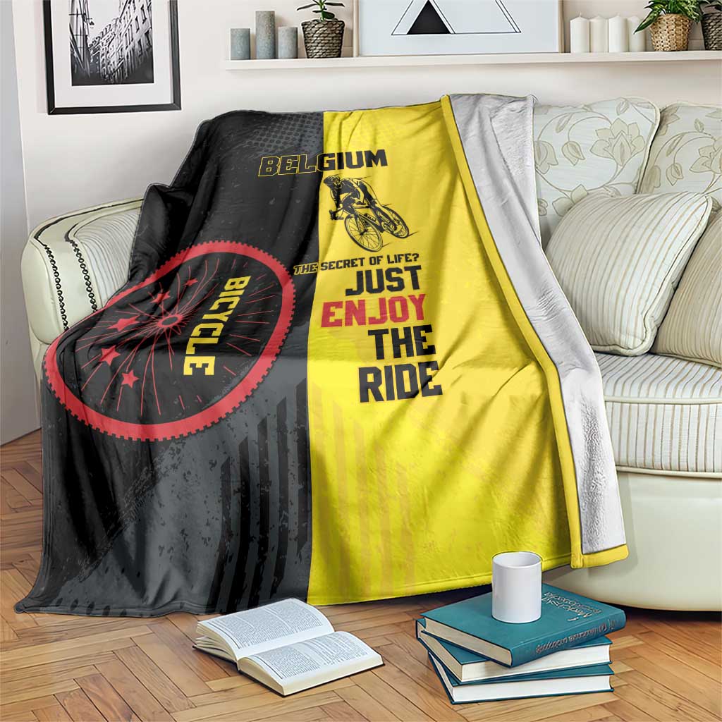 Belgium Cycling Blanket Just Enjoy The Ride - Wonder Print Shop