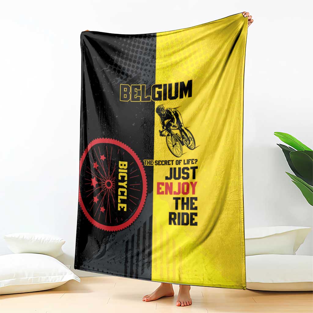 Belgium Cycling Blanket Just Enjoy The Ride - Wonder Print Shop