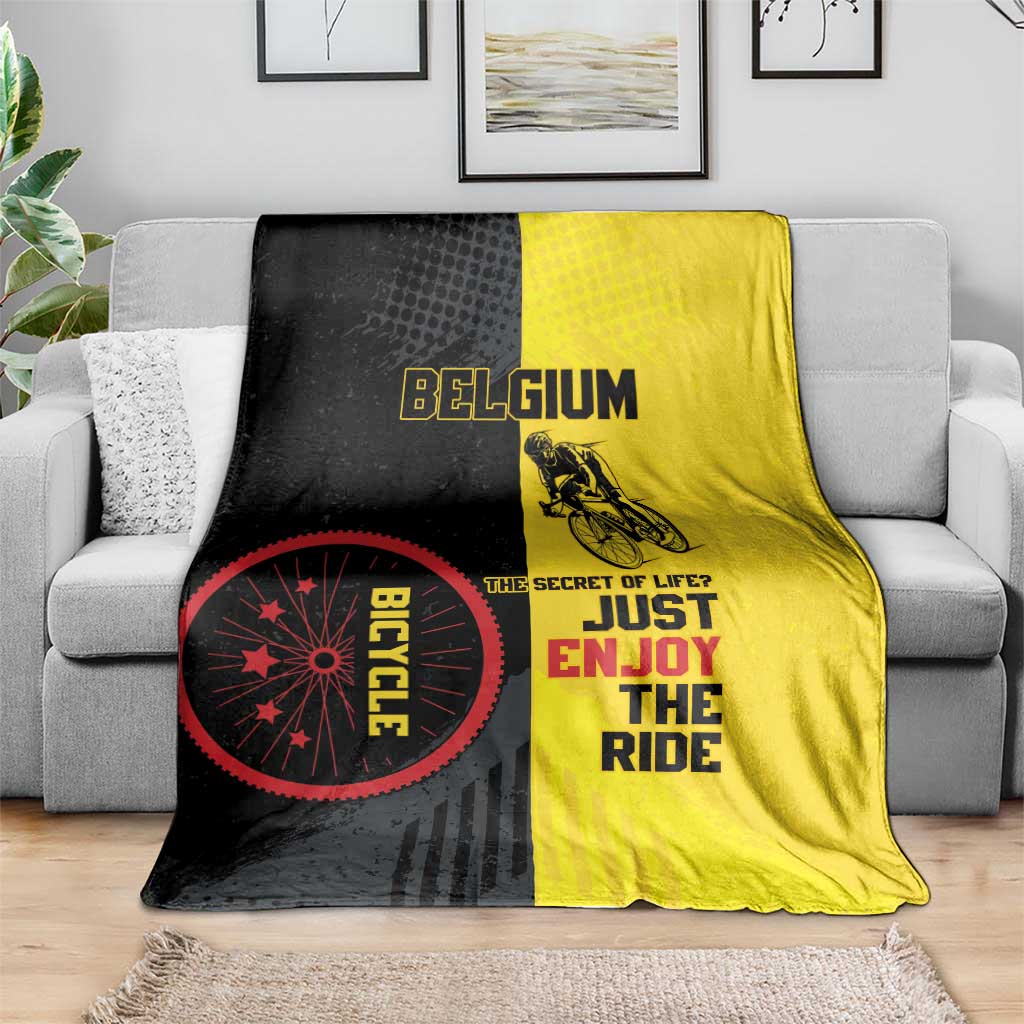 Belgium Cycling Blanket Just Enjoy The Ride - Wonder Print Shop