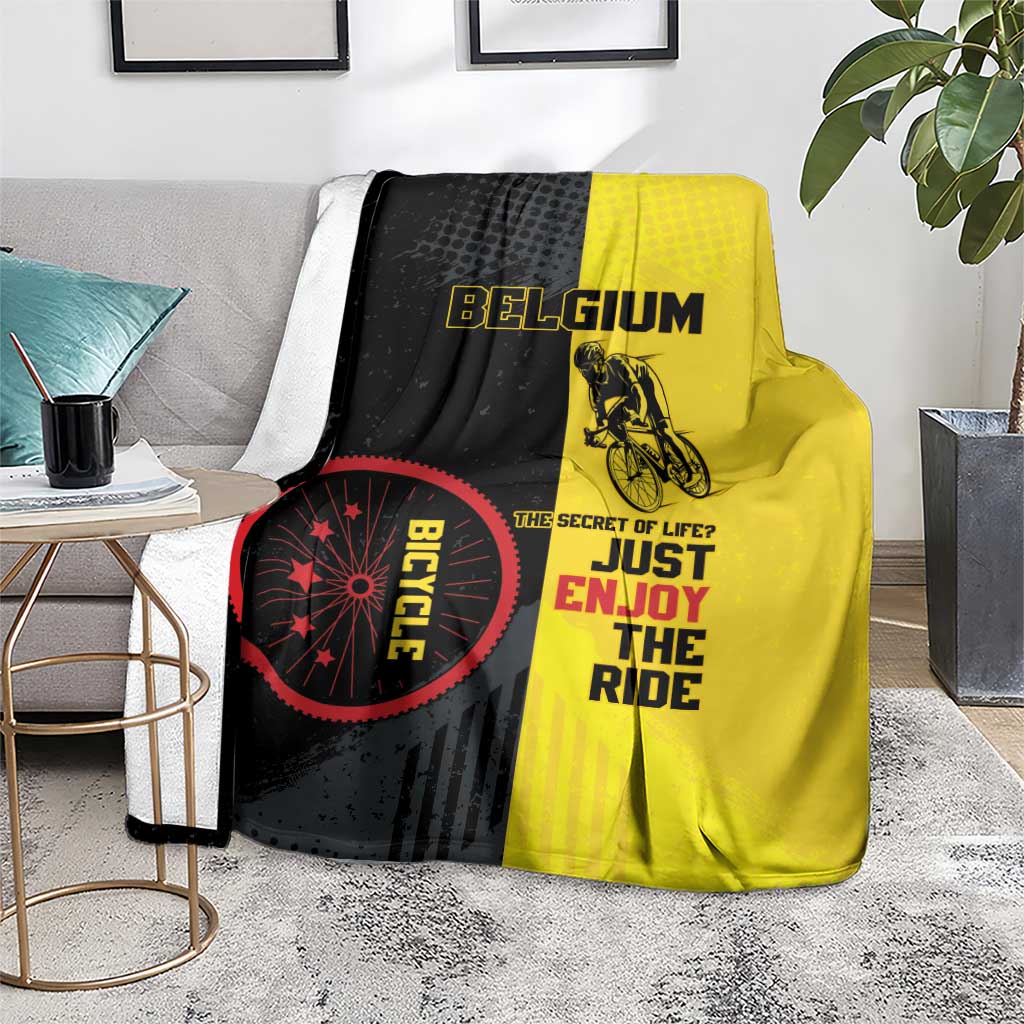 Belgium Cycling Blanket Just Enjoy The Ride - Wonder Print Shop