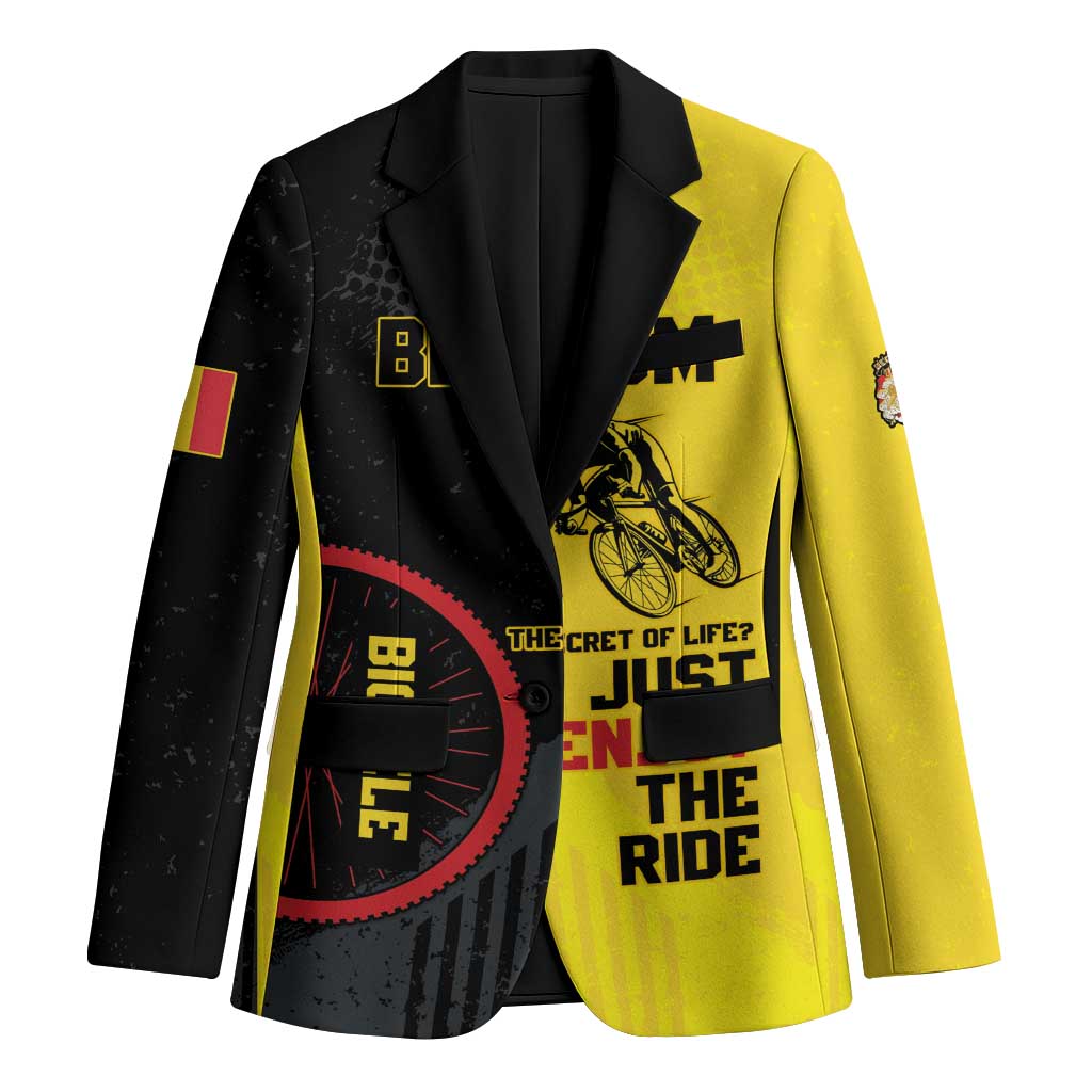 Personalized Belgium Cycling Blazer Just Enjoy The Ride - Wonder Print Shop