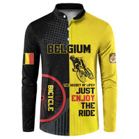 Personalized Belgium Cycling Button Sweatshirt Just Enjoy The Ride - Wonder Print Shop