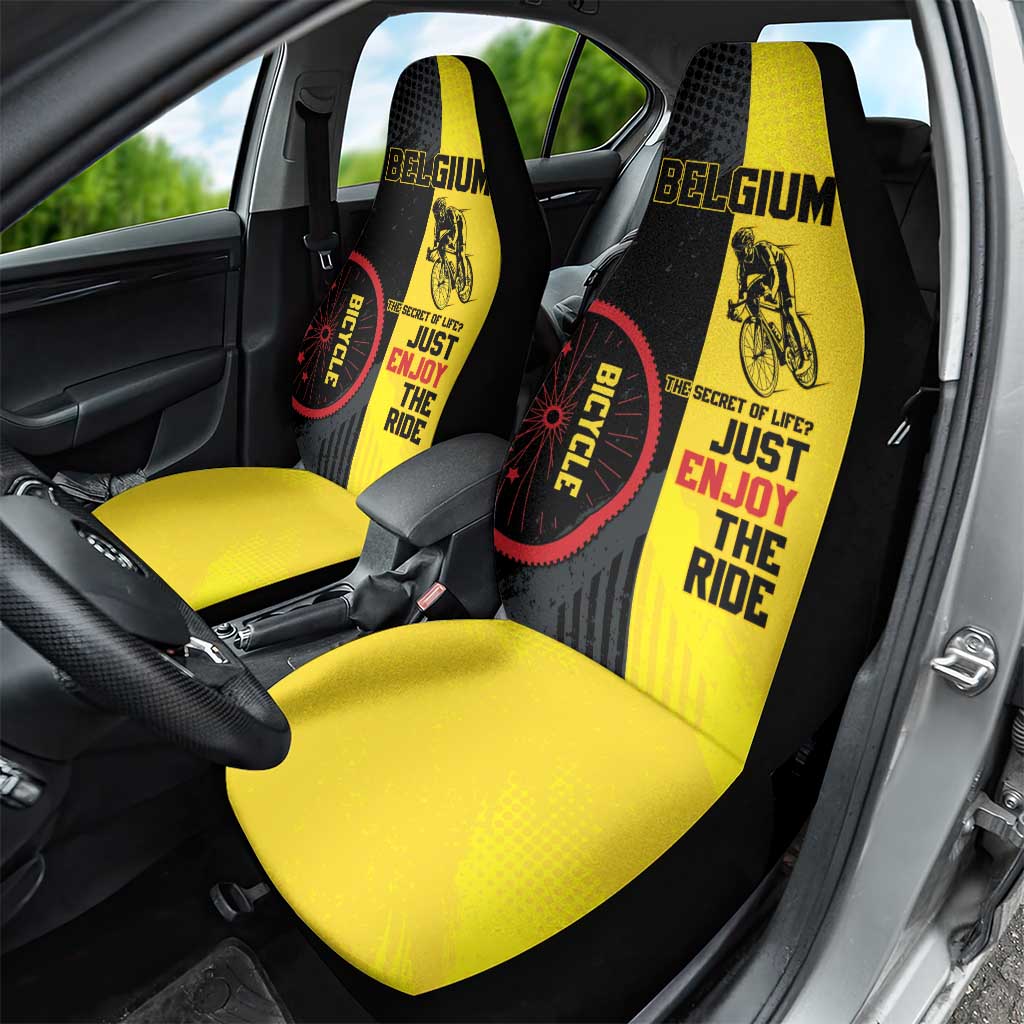 Belgium Cycling Car Seat Cover Just Enjoy The Ride - Wonder Print Shop