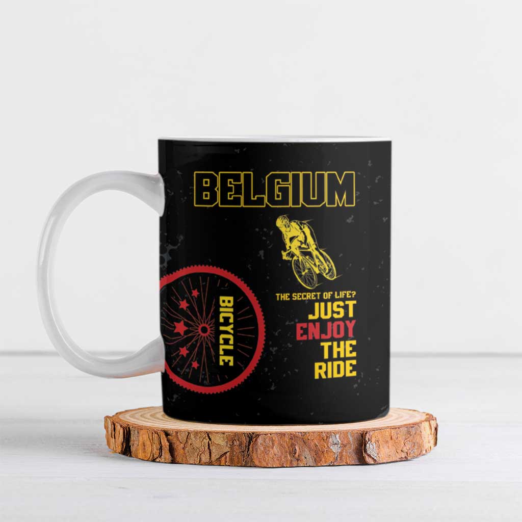 Belgium Cycling Ceramic Mug Just Enjoy The Ride - Wonder Print Shop