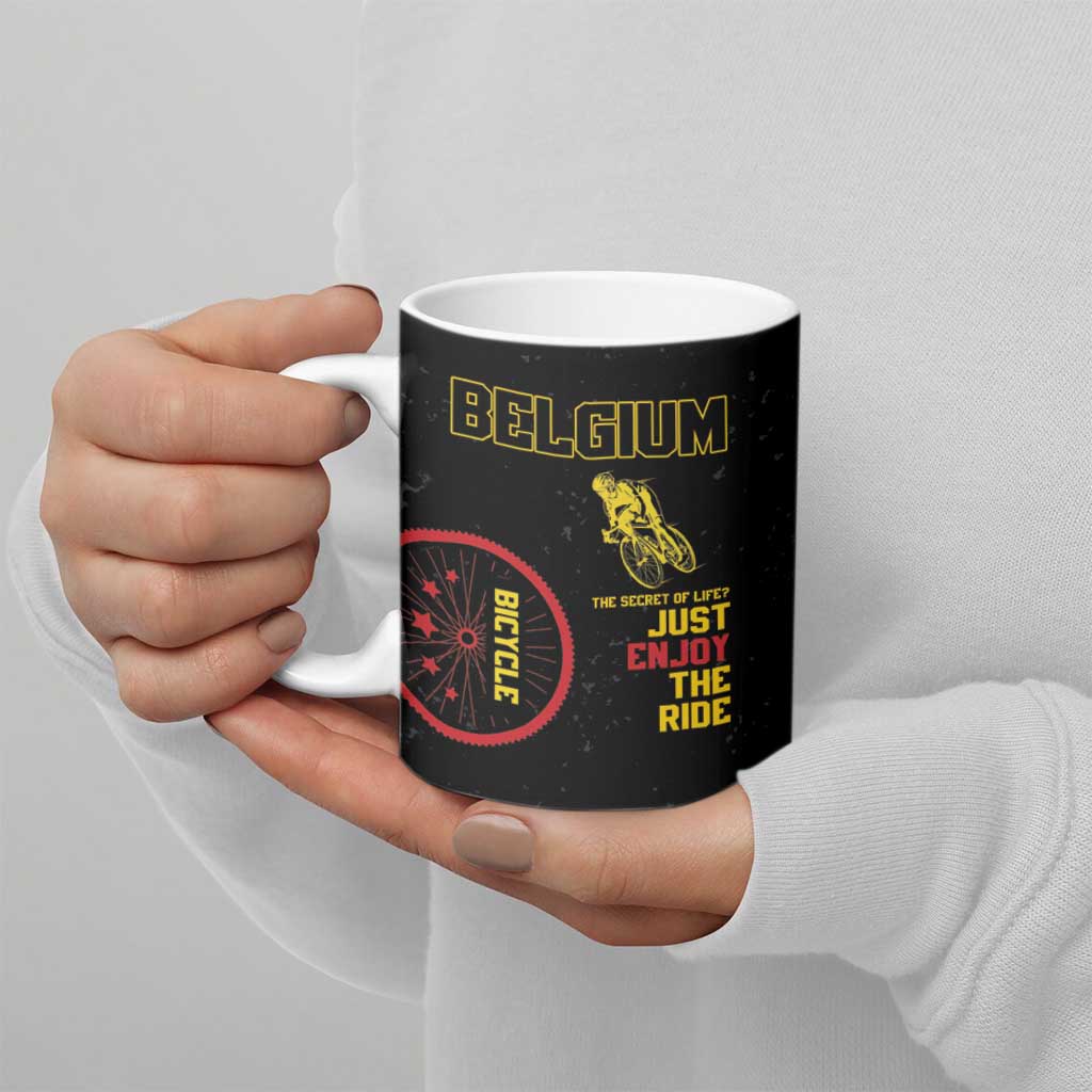 Belgium Cycling Ceramic Mug Just Enjoy The Ride - Wonder Print Shop