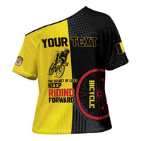 Personalized Belgium Cycling Cross Shoulder Shirt Just Enjoy The Ride - Wonder Print Shop