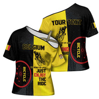 Personalized Belgium Cycling Cross Shoulder Shirt Just Enjoy The Ride - Wonder Print Shop