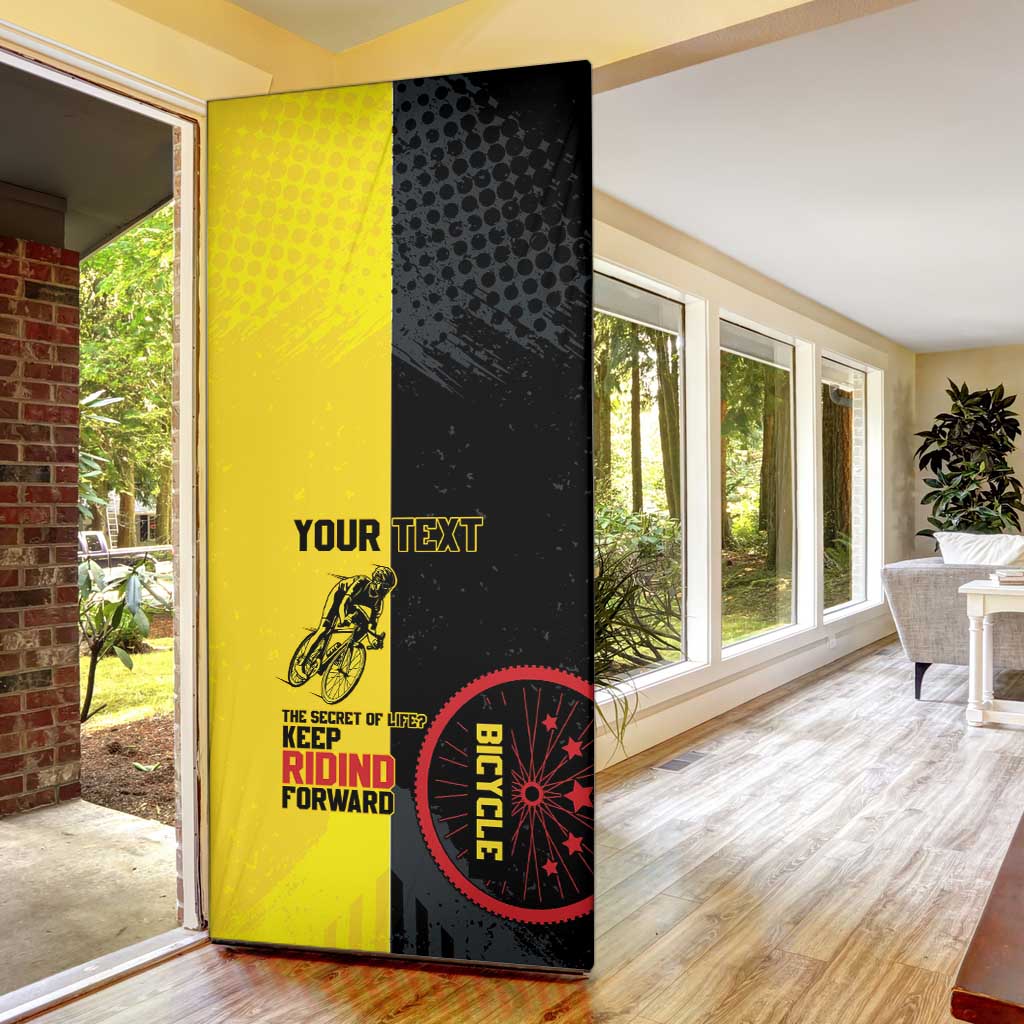 Personalized Belgium Cycling Door Cover Just Enjoy The Ride - Wonder Print Shop