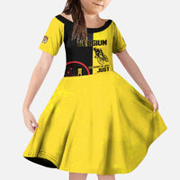 Personalized Belgium Cycling Family Matching Off Shoulder Maxi Dress and Hawaiian Shirt Just Enjoy The Ride - Wonder Print Shop