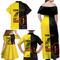 Personalized Belgium Cycling Family Matching Off Shoulder Maxi Dress and Hawaiian Shirt Just Enjoy The Ride - Wonder Print Shop