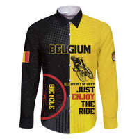 Personalized Belgium Cycling Family Matching Off Shoulder Maxi Dress and Hawaiian Shirt Just Enjoy The Ride - Wonder Print Shop