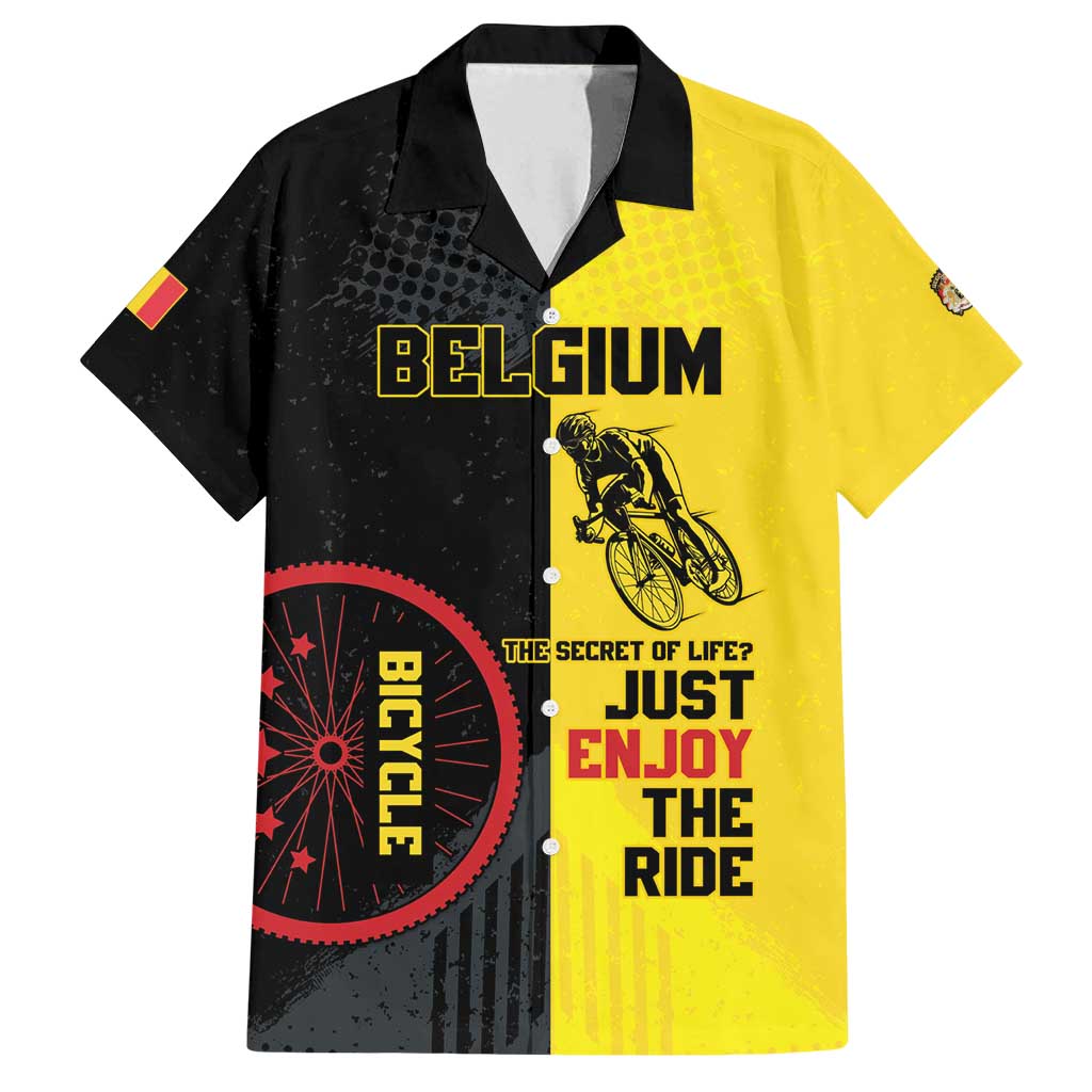 Personalized Belgium Cycling Family Matching Puletasi and Hawaiian Shirt Just Enjoy The Ride - Wonder Print Shop
