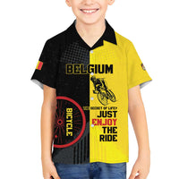 Personalized Belgium Cycling Family Matching Puletasi and Hawaiian Shirt Just Enjoy The Ride - Wonder Print Shop