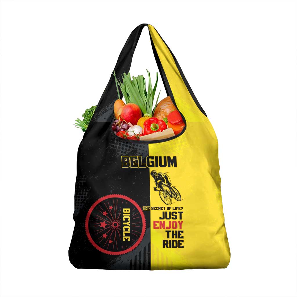 Belgium Cycling Grocery Bag Just Enjoy The Ride - Wonder Print Shop