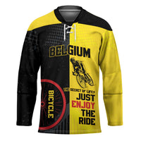 Personalized Belgium Cycling Hockey Jersey Just Enjoy The Ride - Wonder Print Shop