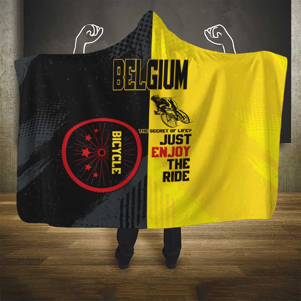 Belgium Cycling Hooded Blanket Just Enjoy The Ride - Wonder Print Shop