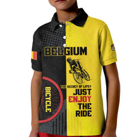 Personalized Belgium Cycling Kid Polo Shirt Just Enjoy The Ride - Wonder Print Shop
