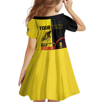 Personalized Belgium Cycling Kid Short Sleeve Dress Just Enjoy The Ride - Wonder Print Shop