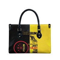 Belgium Cycling Leather Bag Just Enjoy The Ride - Wonder Print Shop