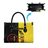 Belgium Cycling Leather Bag Just Enjoy The Ride - Wonder Print Shop