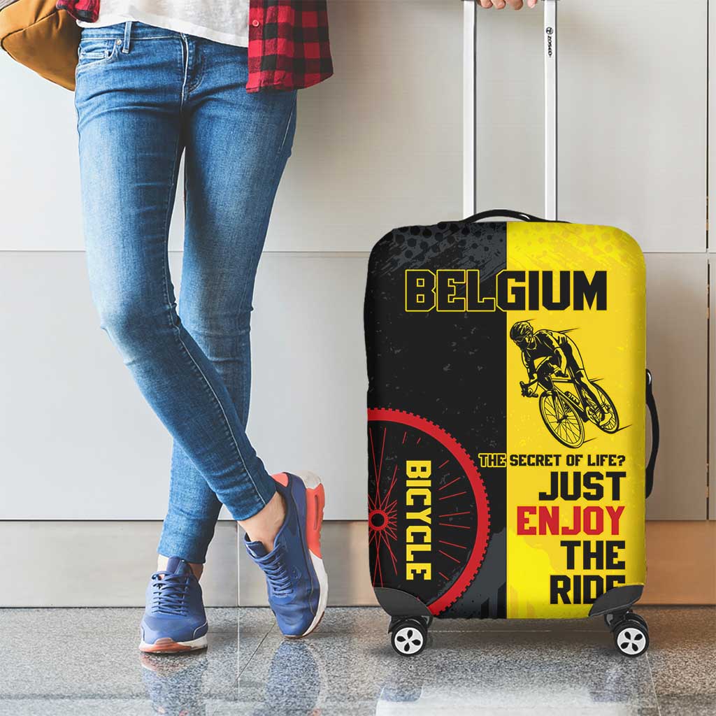 Belgium Cycling Luggage Cover Just Enjoy The Ride - Wonder Print Shop