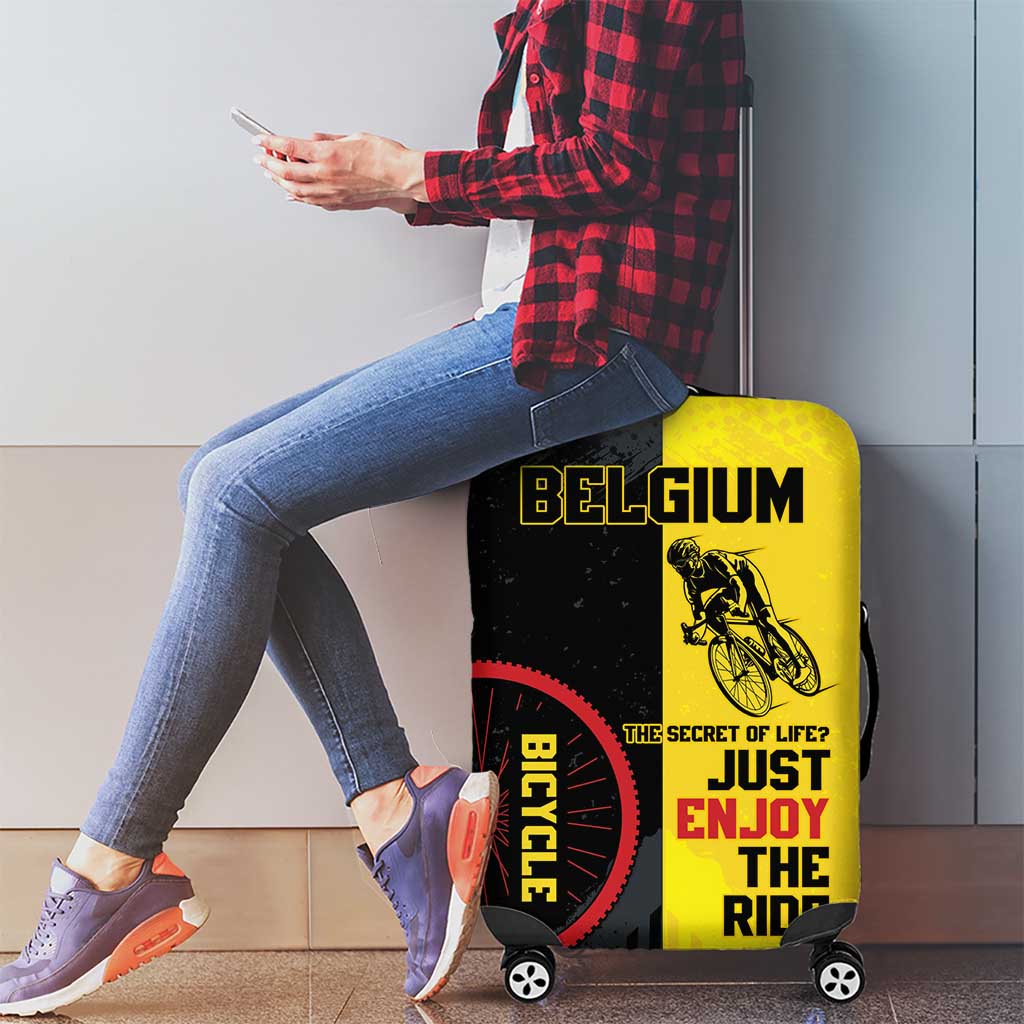 Belgium Cycling Luggage Cover Just Enjoy The Ride - Wonder Print Shop