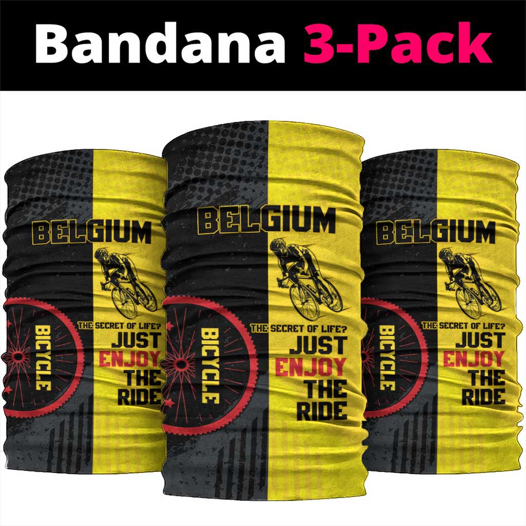 Belgium Cycling Neck Gaiter Just Enjoy The Ride - Wonder Print Shop