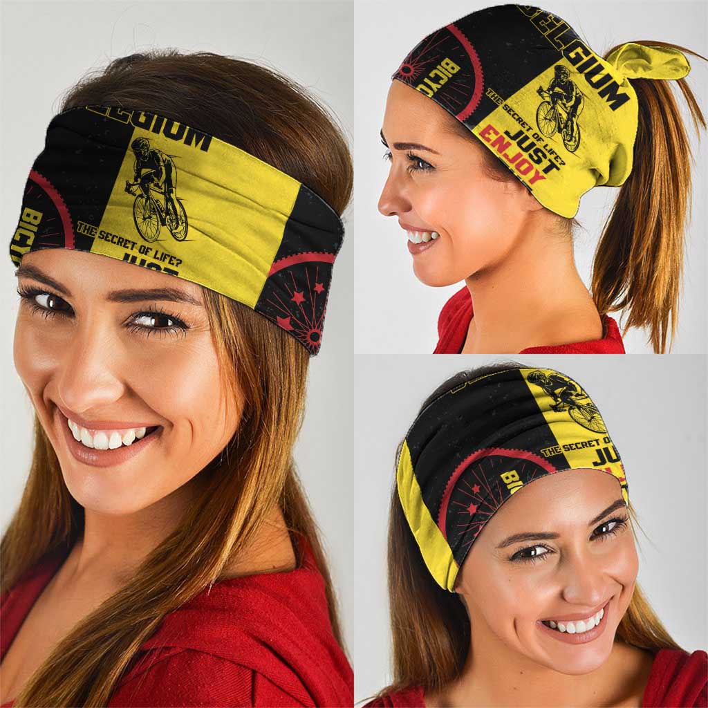 Belgium Cycling Neck Gaiter Just Enjoy The Ride - Wonder Print Shop
