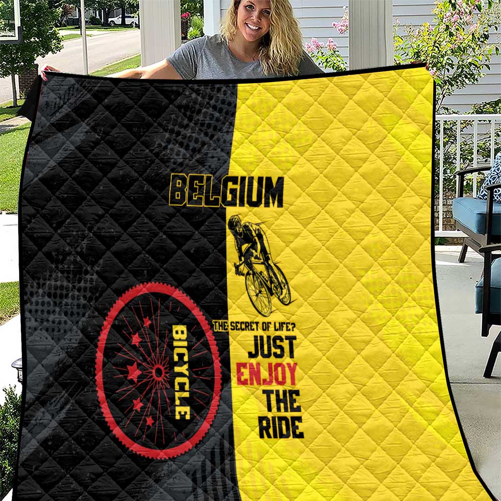Belgium Cycling Quilt Just Enjoy The Ride - Wonder Print Shop