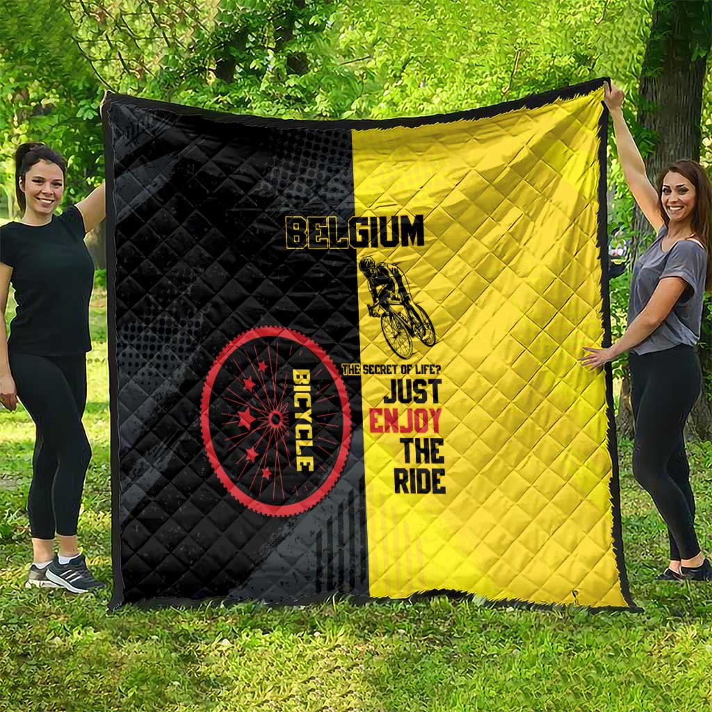 Belgium Cycling Quilt Just Enjoy The Ride - Wonder Print Shop