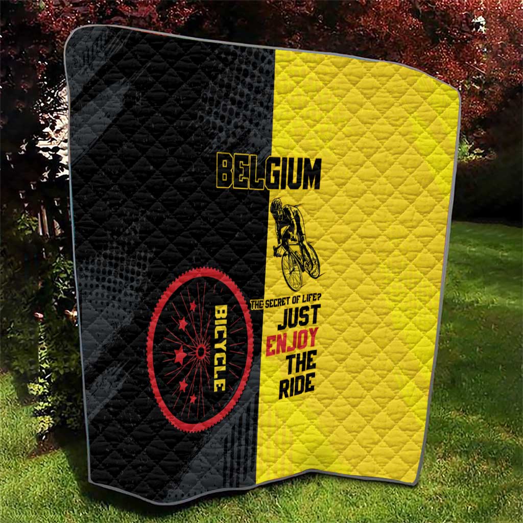 Belgium Cycling Quilt Just Enjoy The Ride - Wonder Print Shop