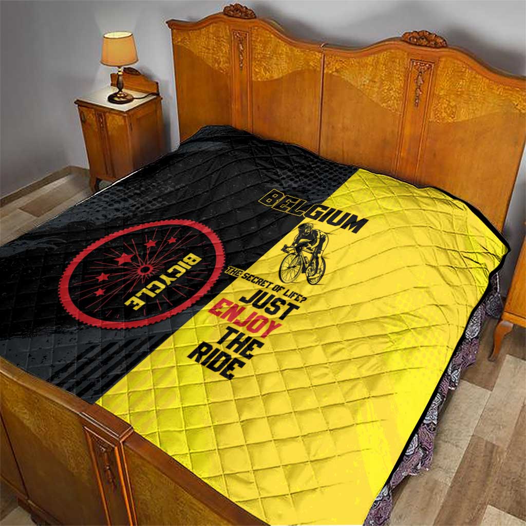 Belgium Cycling Quilt Just Enjoy The Ride - Wonder Print Shop