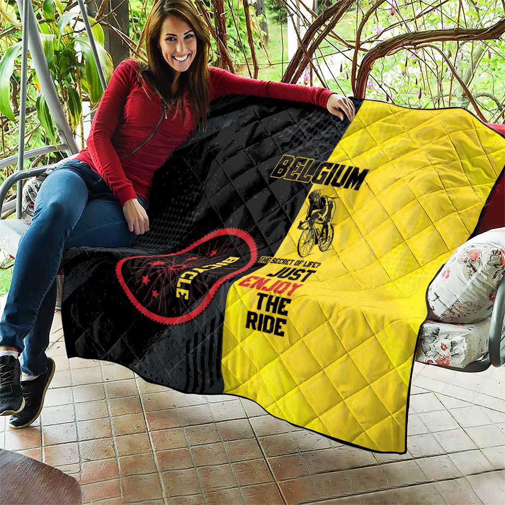 Belgium Cycling Quilt Just Enjoy The Ride - Wonder Print Shop
