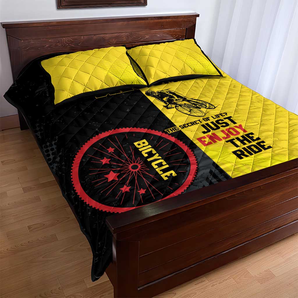 Belgium Cycling Quilt Bed Set Just Enjoy The Ride - Wonder Print Shop