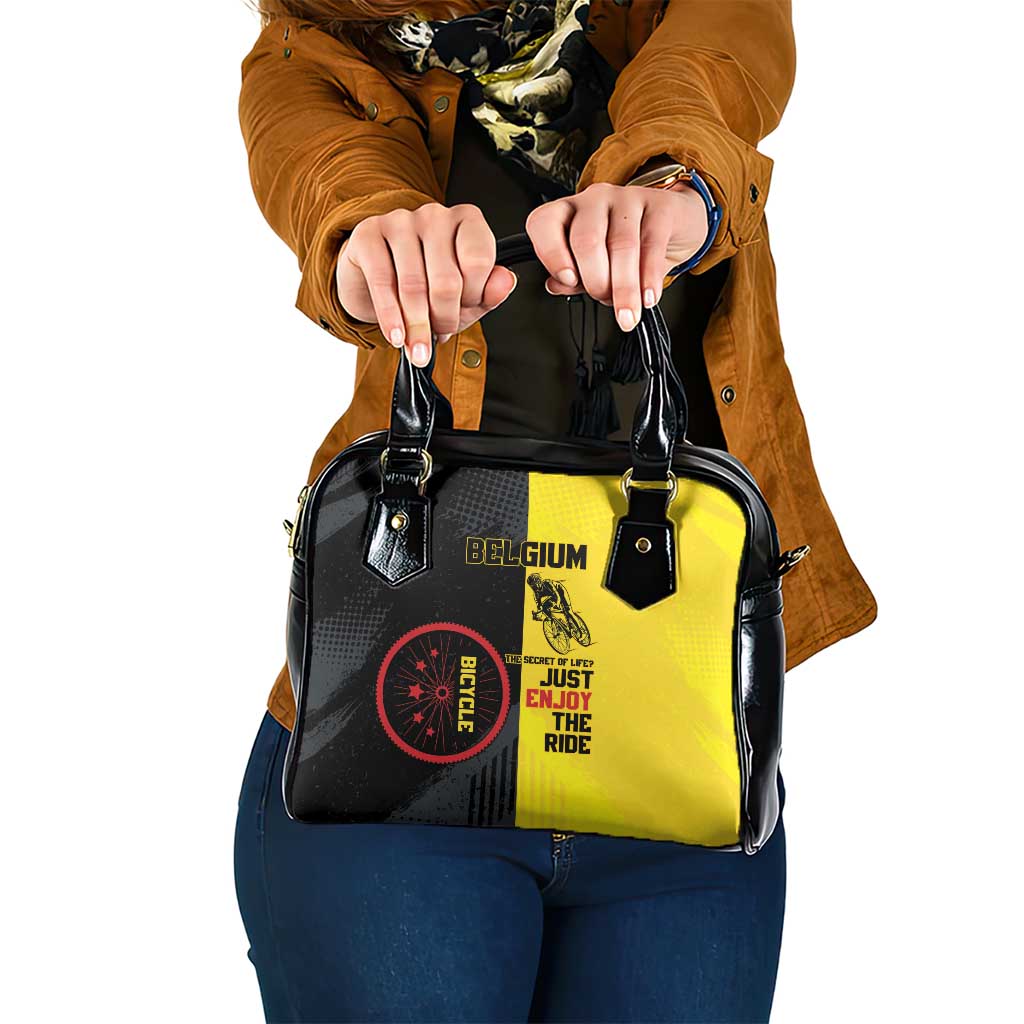 Belgium Cycling Shoulder Handbag Just Enjoy The Ride - Wonder Print Shop