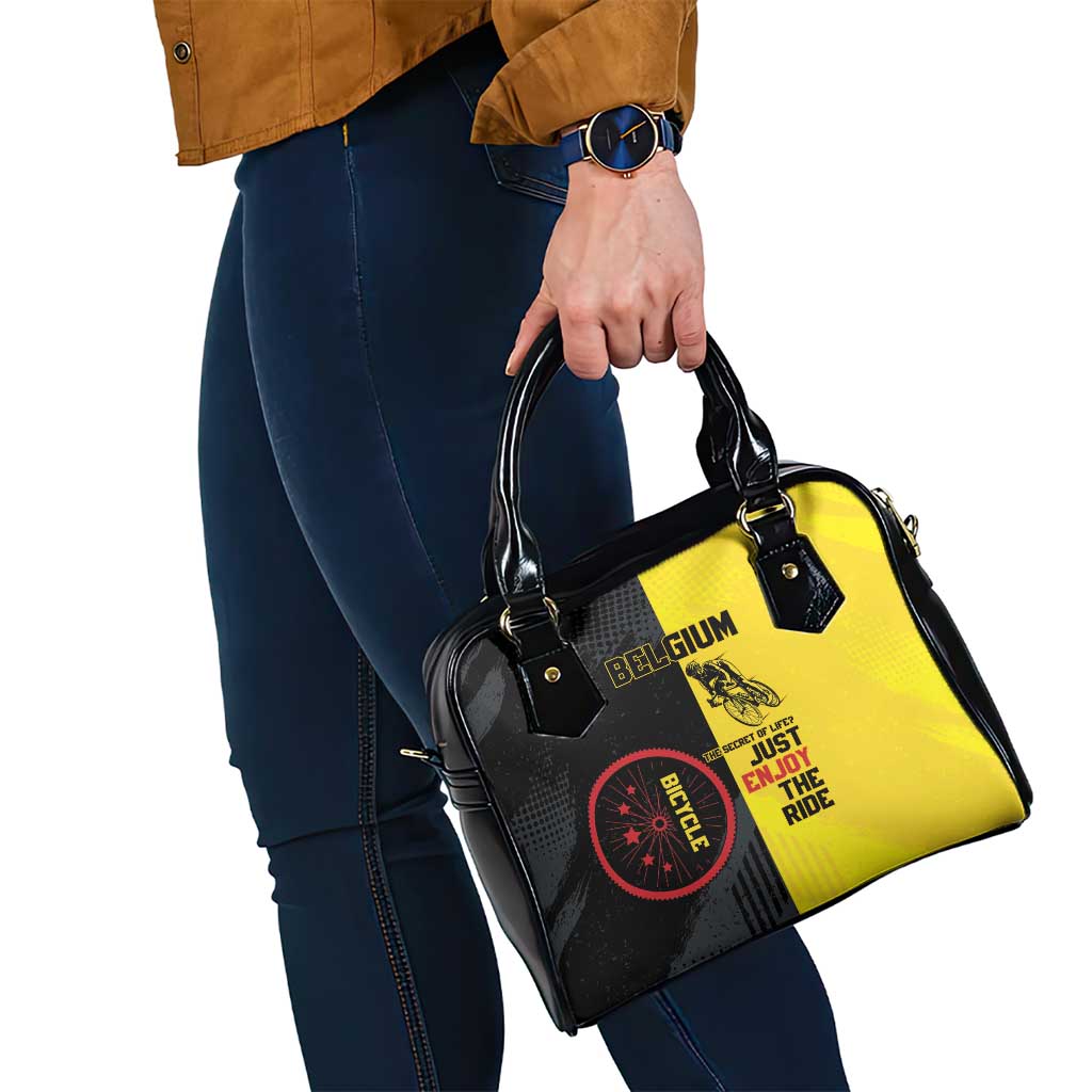 Belgium Cycling Shoulder Handbag Just Enjoy The Ride - Wonder Print Shop