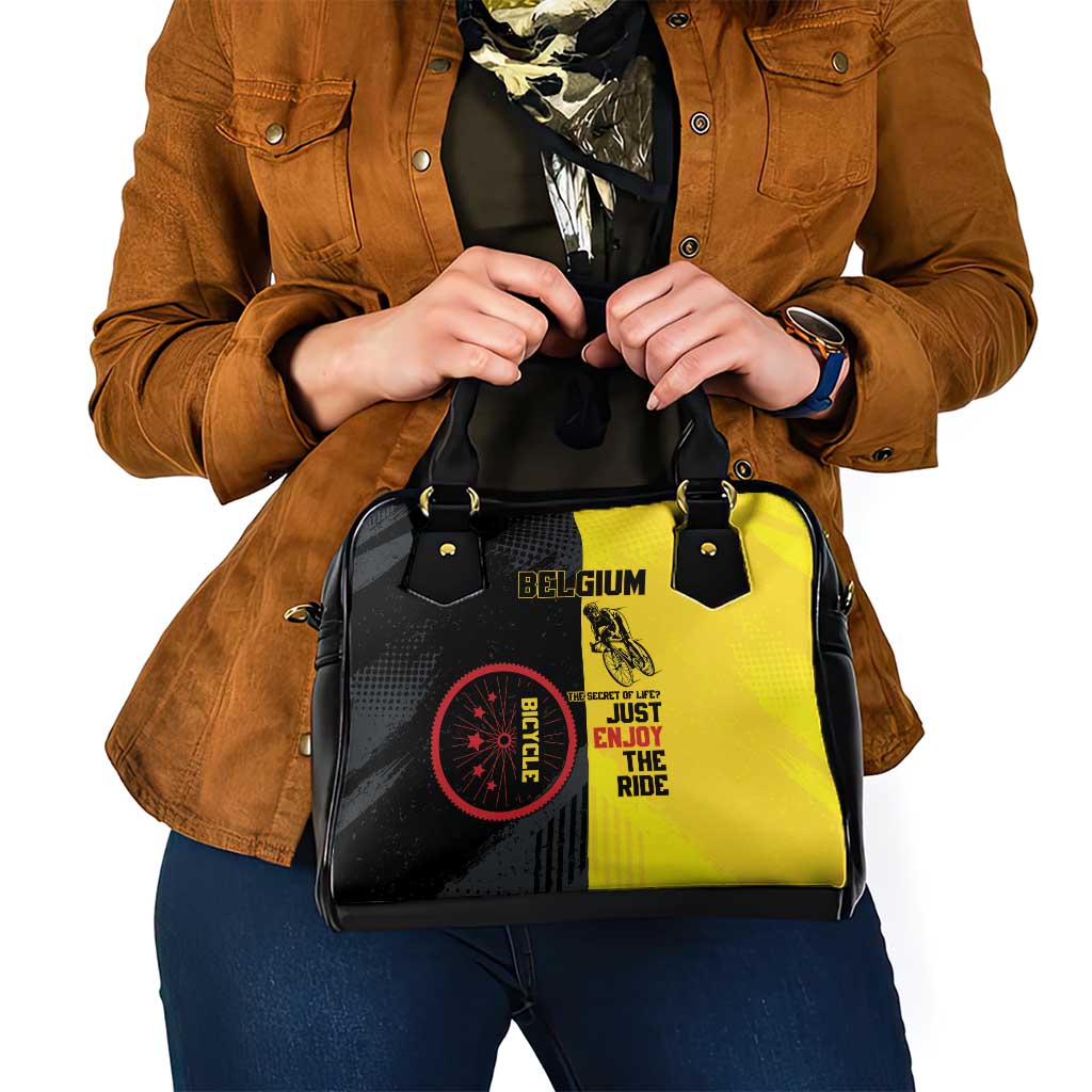 Belgium Cycling Shoulder Handbag Just Enjoy The Ride - Wonder Print Shop
