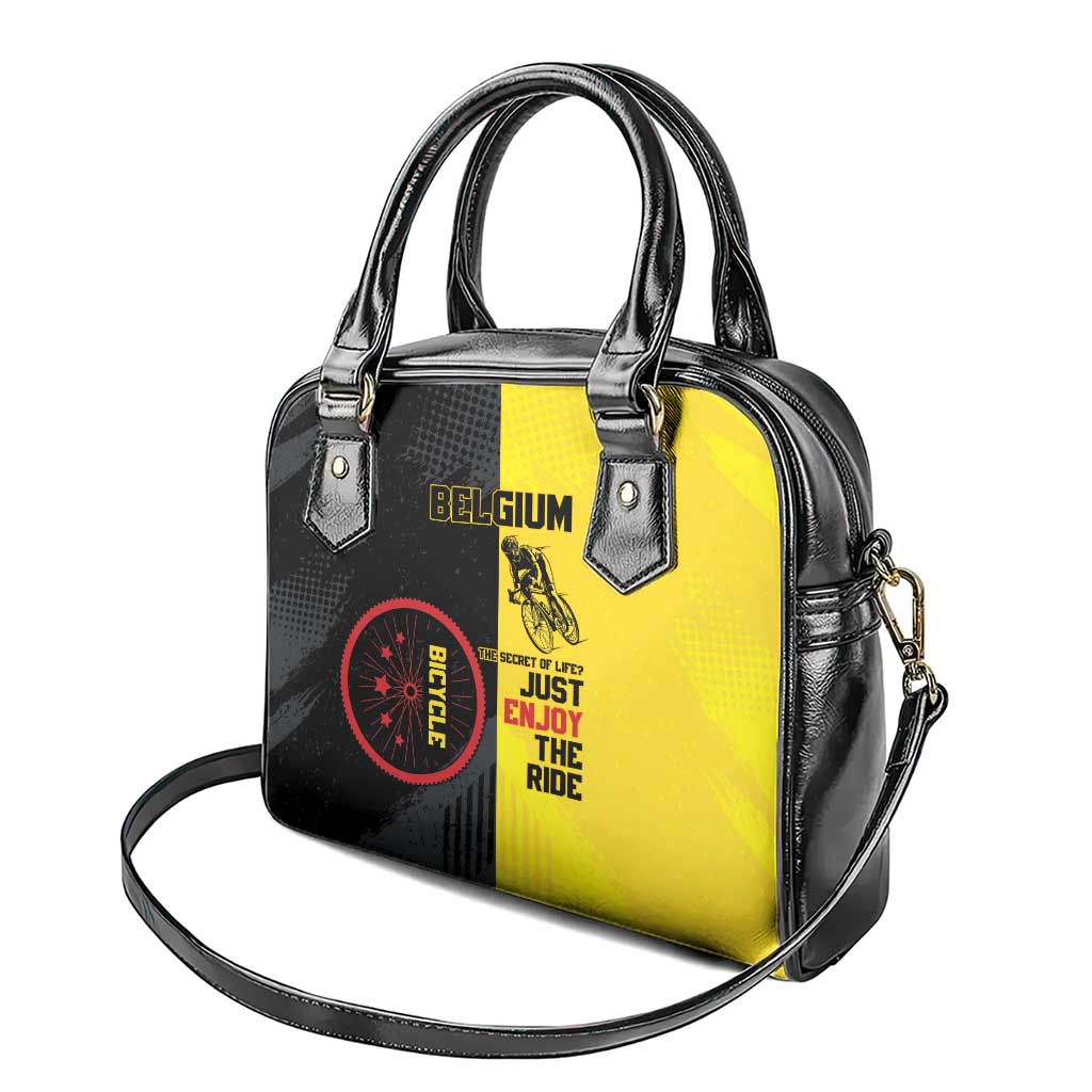 Belgium Cycling Shoulder Handbag Just Enjoy The Ride - Wonder Print Shop