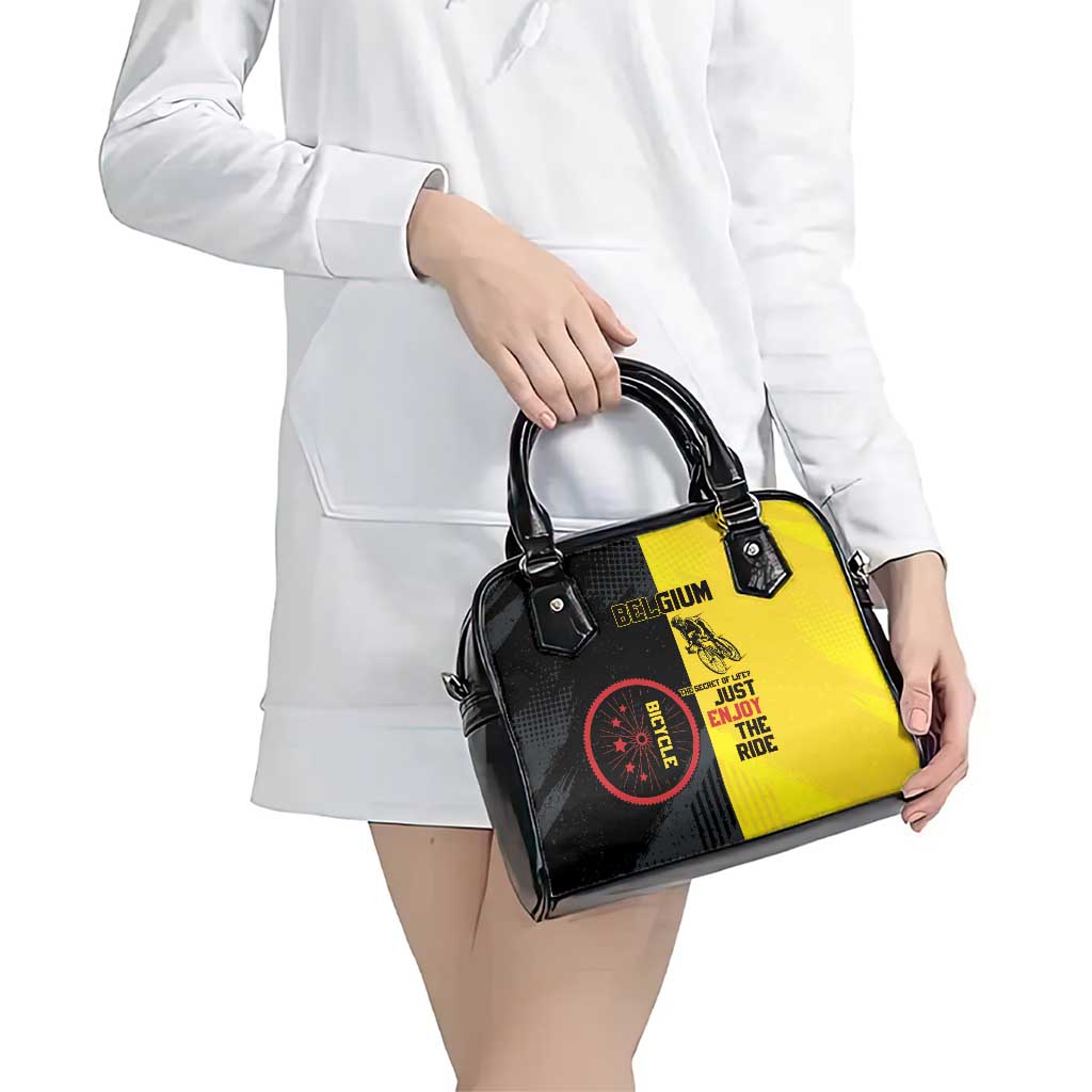 Belgium Cycling Shoulder Handbag Just Enjoy The Ride - Wonder Print Shop