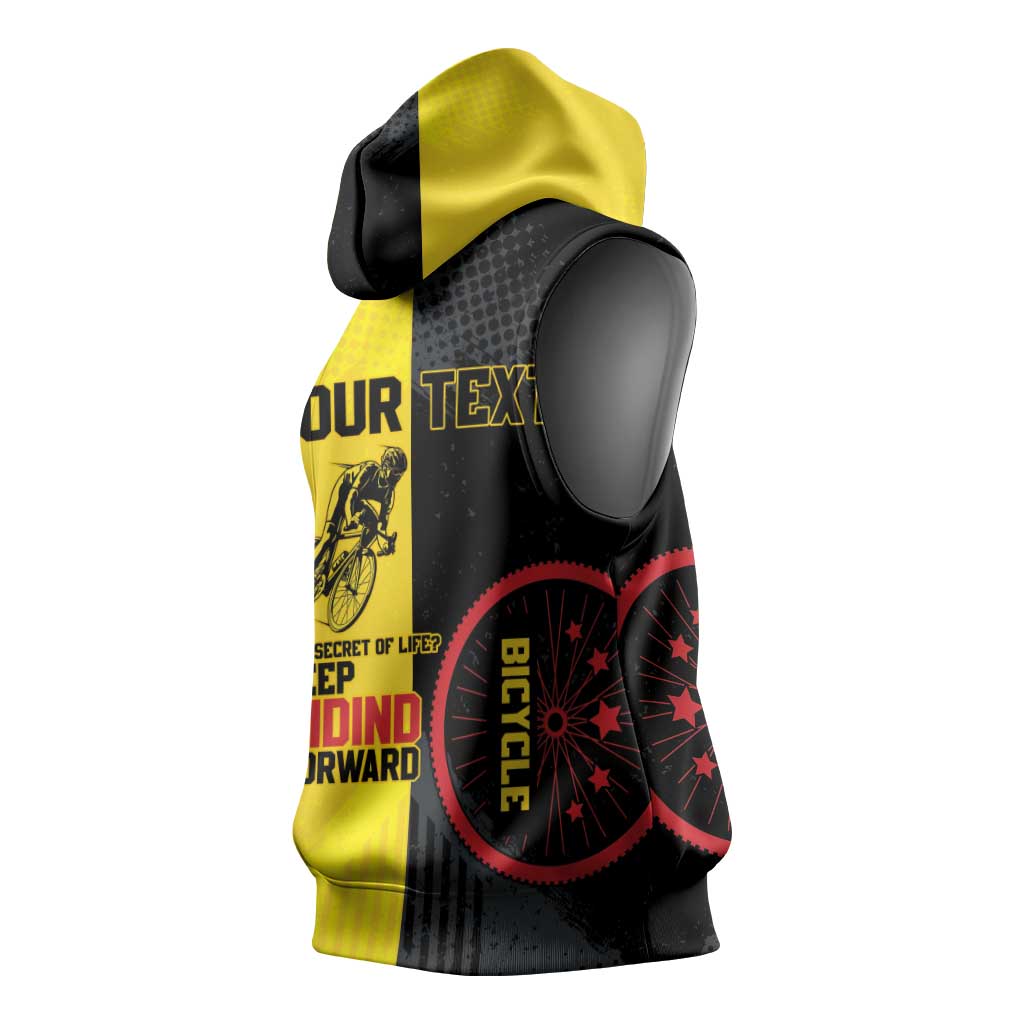 Personalized Belgium Cycling Sleeveless Hoodie Just Enjoy The Ride - Wonder Print Shop