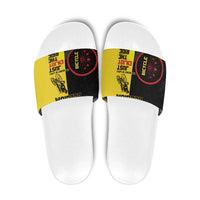 Belgium Cycling Slide Sandals Just Enjoy The Ride - Wonder Print Shop