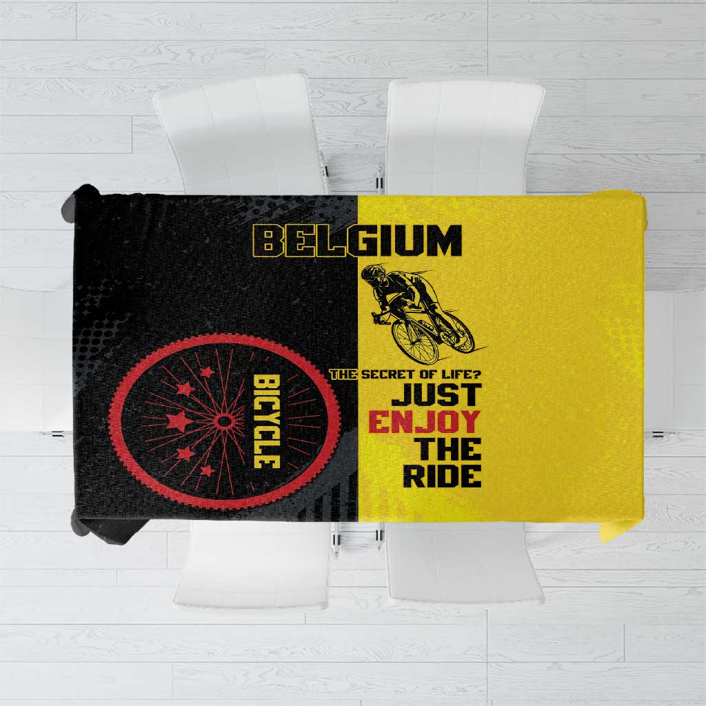 Belgium Cycling Tablecloth Just Enjoy The Ride - Wonder Print Shop