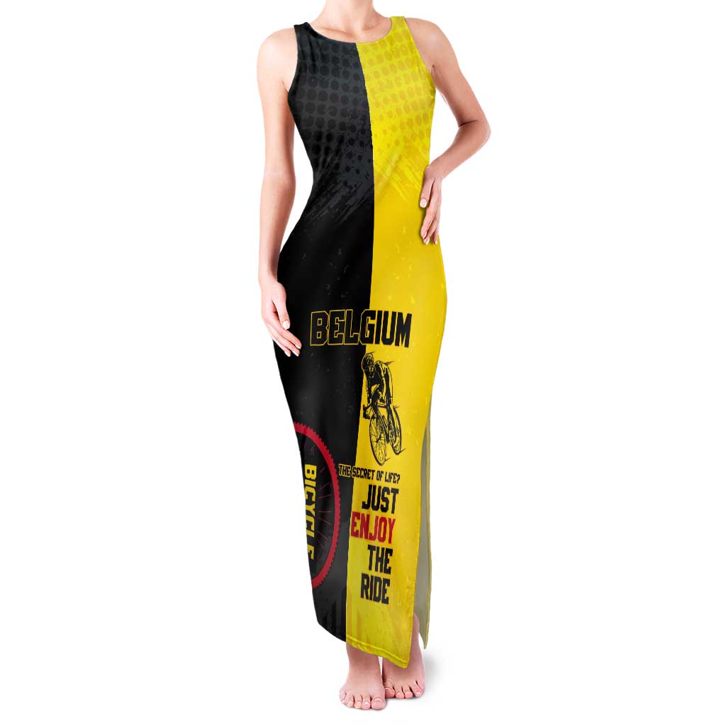 Personalized Belgium Cycling Tank Maxi Dress Just Enjoy The Ride - Wonder Print Shop